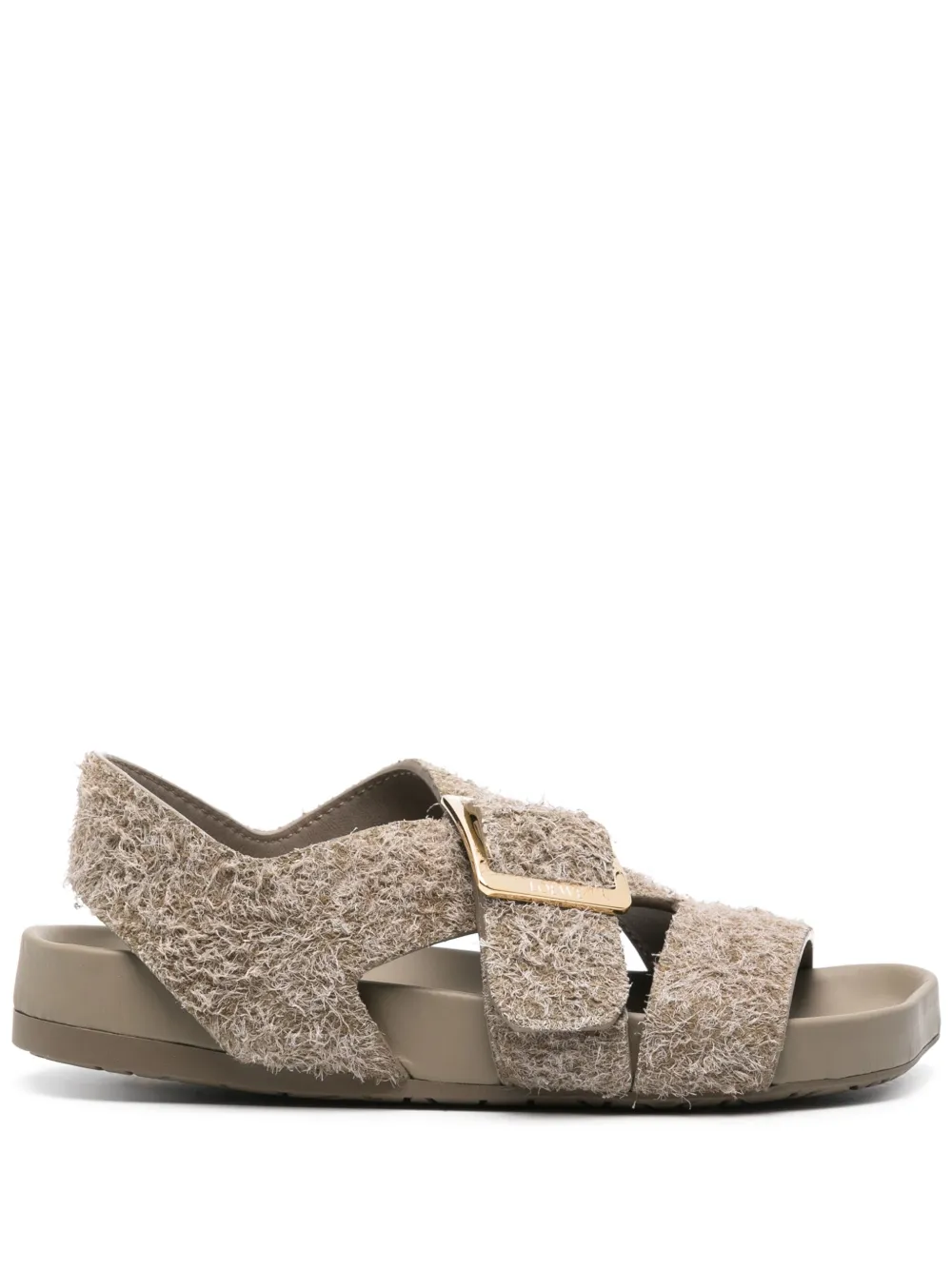 LOEWE Ease suède sandalen Beige