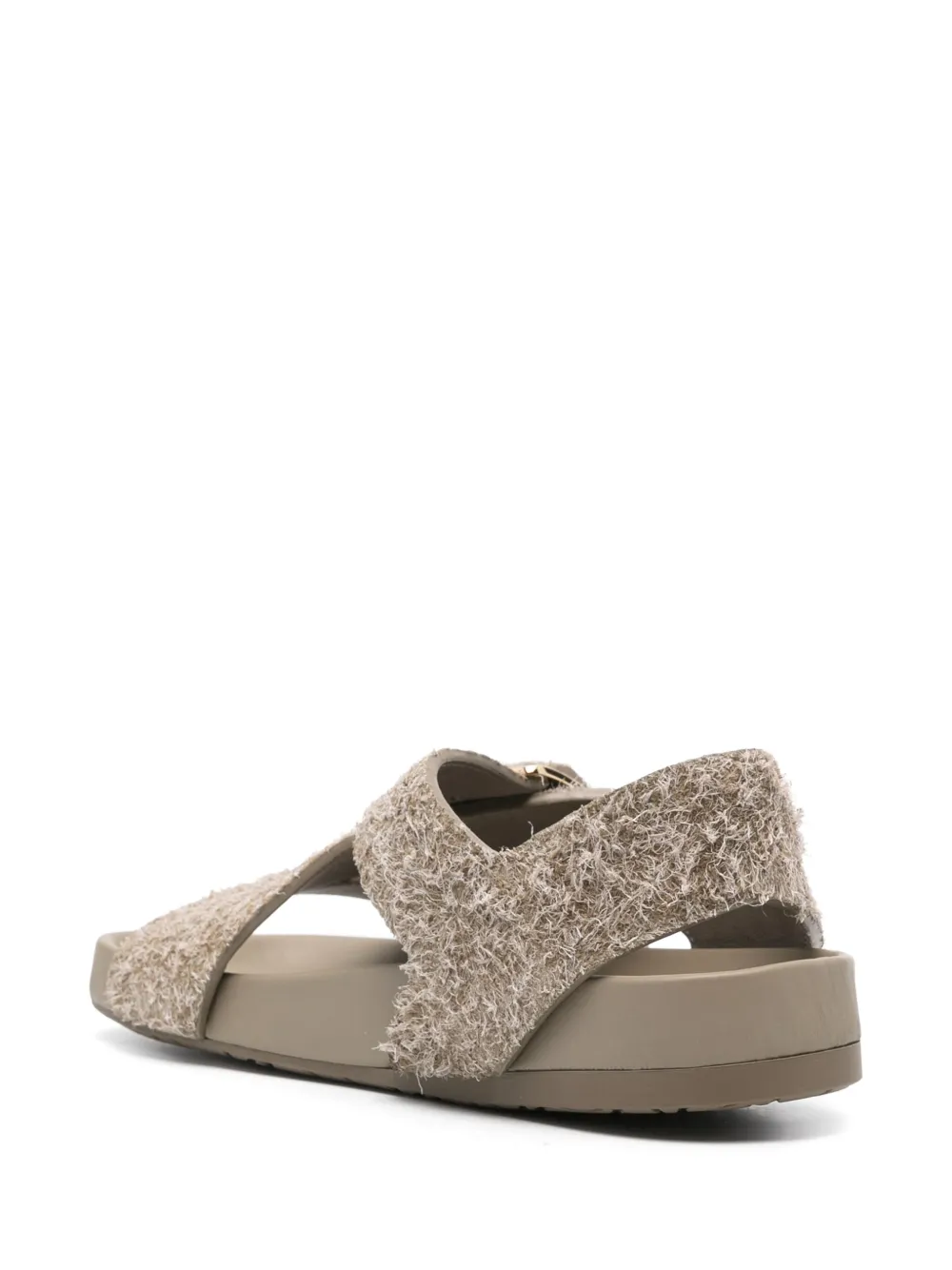 LOEWE Ease suède sandalen Beige
