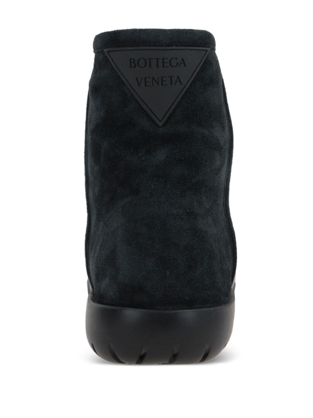 Shop Bottega Veneta Suede Ankle Boots In Black