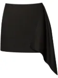 ERDEM drape-detail wool mini skirt - Black