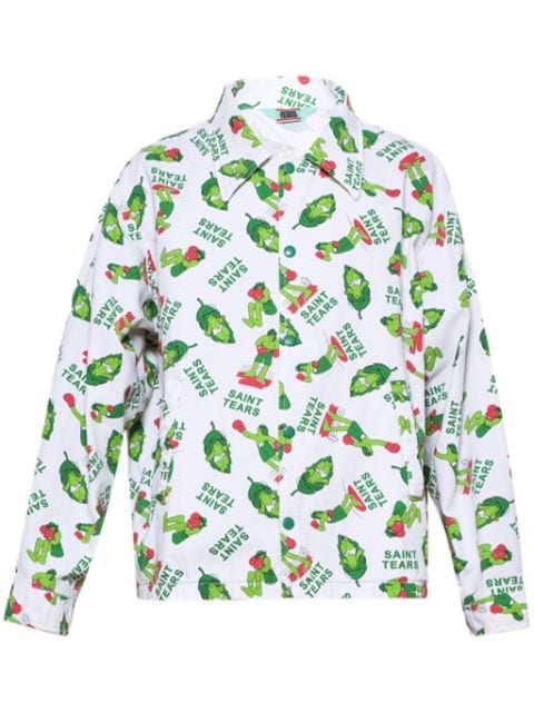SAINT MXXXXXX pattern-print shirt jacket