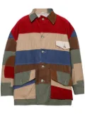 SAINT MXXXXXX patchwork-design shirt jacket - Red