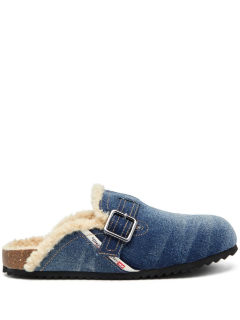 Diesel D-Woodstock denim slippers Men