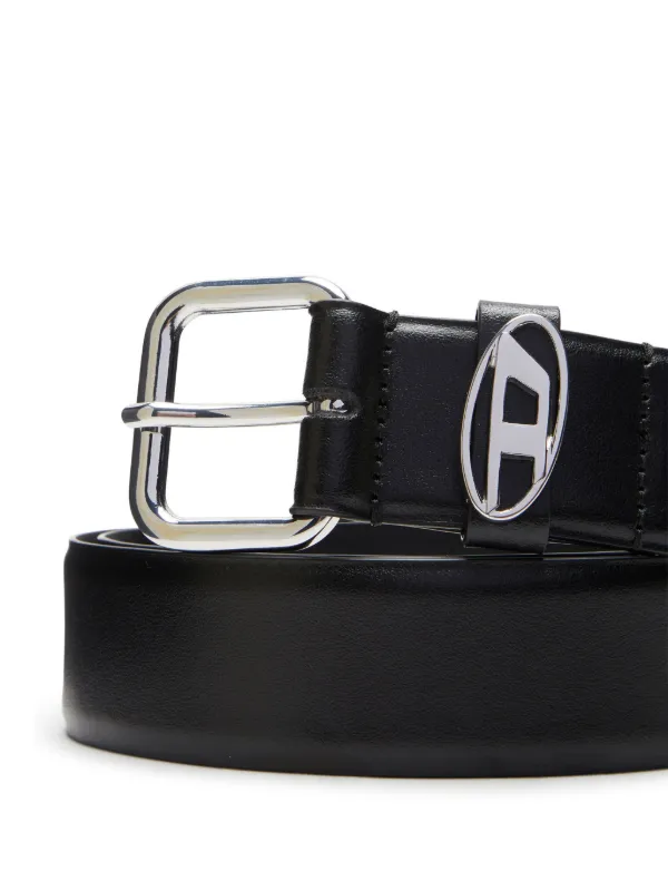 【美品】DIESEL B-1dr belt 黒色の本革ベルト/80/Black Diesel B-1DR Leather Belt | Black | FARFETCH