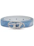 Diesel B-1DR crystal-embellished belt - Blue