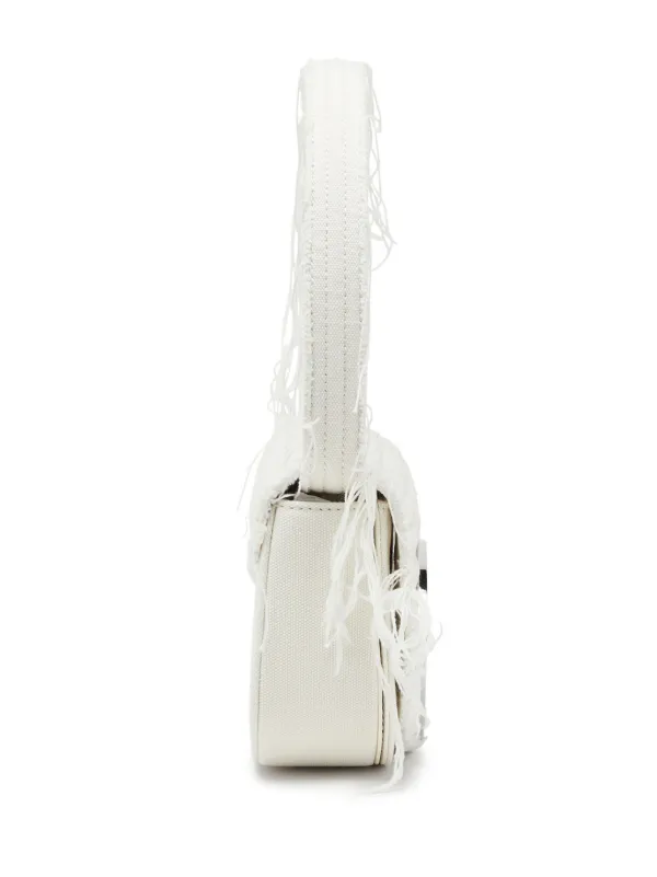 Diesel 1DR distressed-effect Shoulder Bag | White | FARFETCH