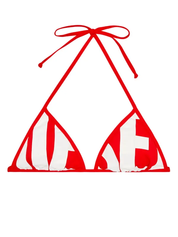 DIESEL ◆ Bfb-Sees-A ロゴ ビキニ トップ＆ボトム Diesel Bfb-Sees-A logo-print Bikini Top | Red | FARFETCH