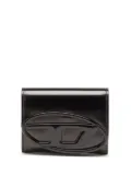 Diesel 1dr patent-leather cardholder - Black