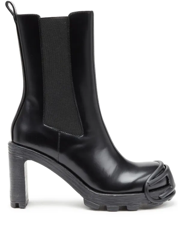 Diesel D-Hammer レザーブーツ | ブラック | FARFETCH JP