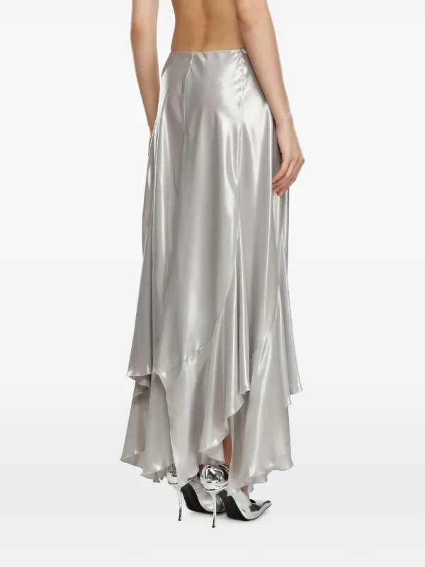 スカート DIESEL Woman Skirt Silver A155670HNAT 9CJ Women's Skirts: Mini, Midi, Longuette, Wrap Skirts | Diesel®