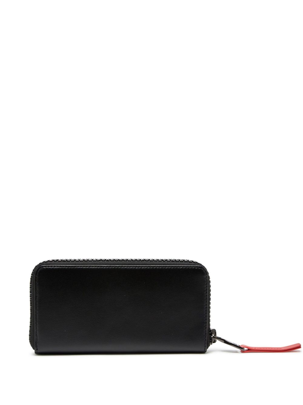 Shop Diesel Logo-lettering Leather Wallet In Schwarz