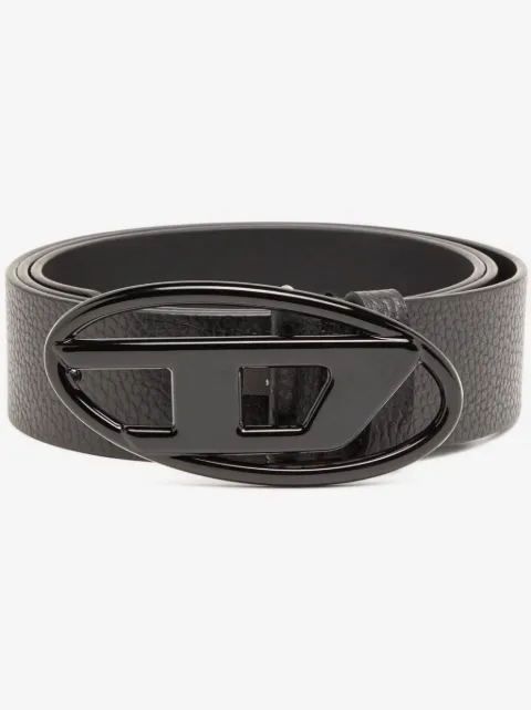 Diesel B-1dr logo-buckle belt