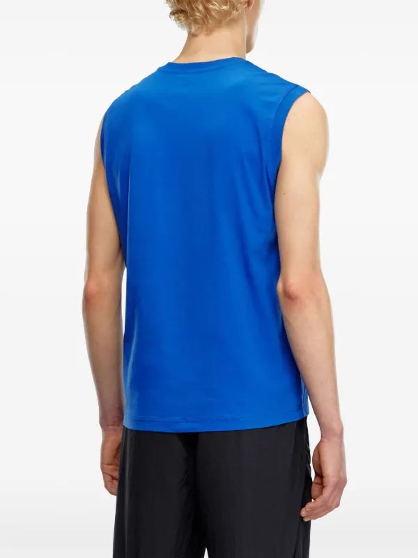 ラスト１点　DIESEL　T-ISCO-DIV　Ａ10508　L　ロゴ Men's Tank top with chest logo print | Black | Diesel