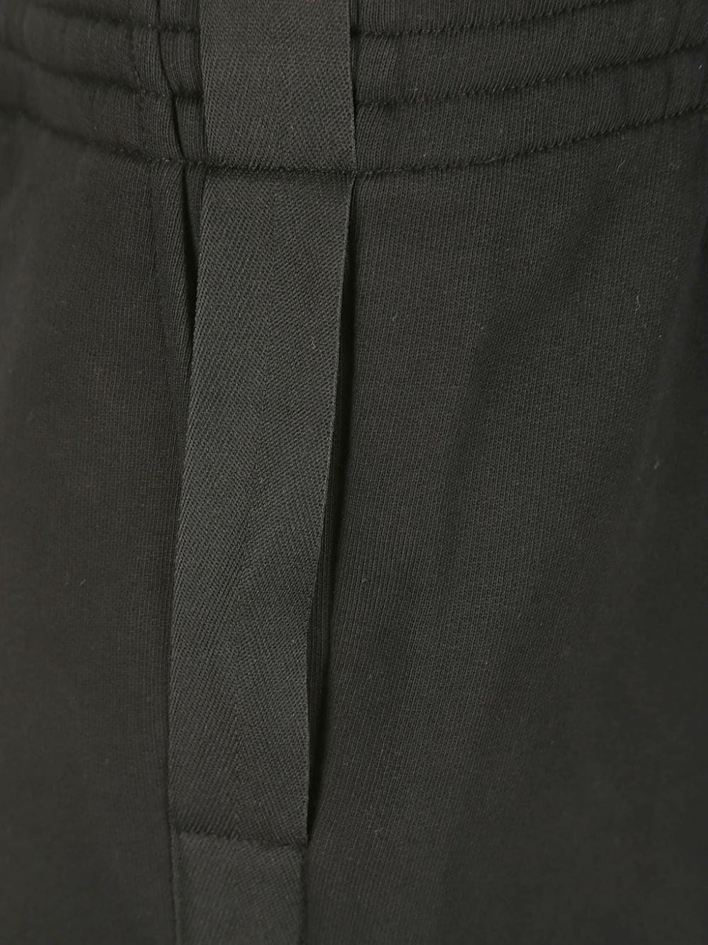 Shop Helmut Lang Seatbelt-tape Cotton Track Shorts In Black