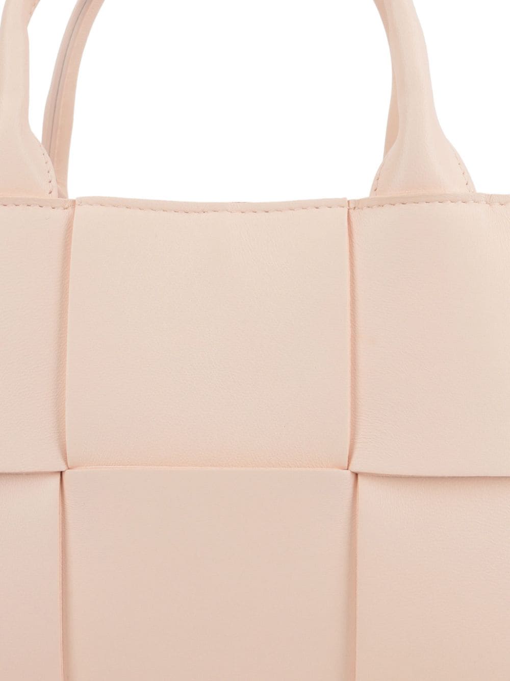 Shop Bottega Veneta Small Arco Leather Tote Bag In Pink