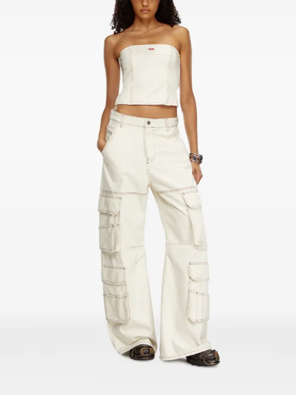 DIESEL --- De-Ville ストラップレス トップ--- Diesel De-Ville ストラップレス トップ | ホワイト | FARFETCH JP