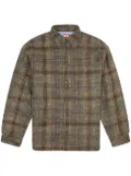 Diesel S-Hamme checked cotton shirt jacket - Green