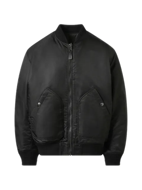Diesel bomber jacket in padded nylon with Oval D
