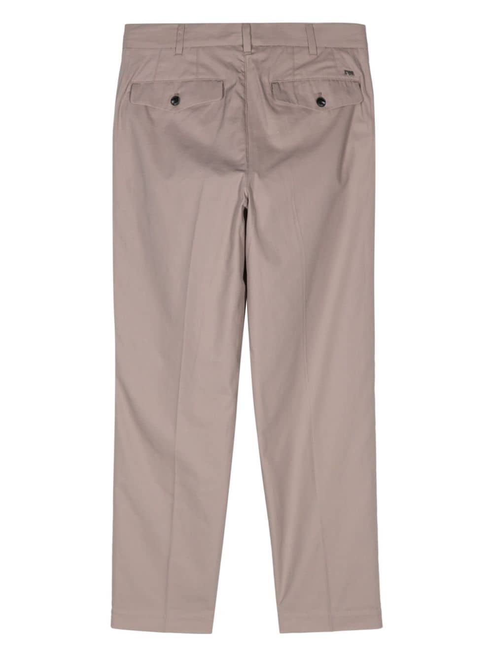Emporio Armani pleat-detail tailored trousers - Bruin