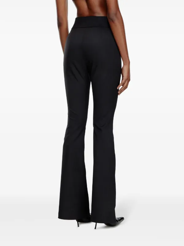 パンツ Diesel Flared High-Waist Trousers Diesel P-erseus Trousers | Black | FARFETCH