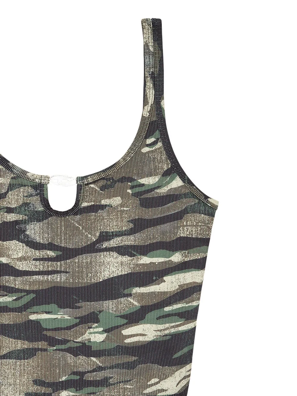 Diesel Bfsw-Ut-Body camouflage-print swimsuit - Groen