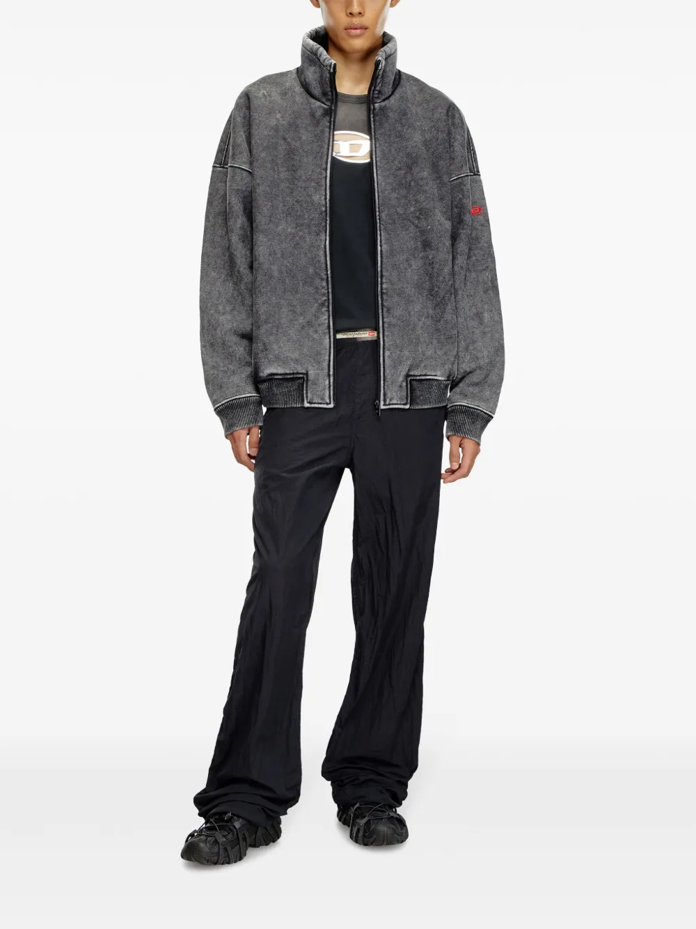 Diesel S-Batel denim jack - Zwart