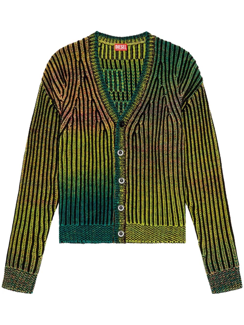 Diesel Oakland geribbeld vest Groen
