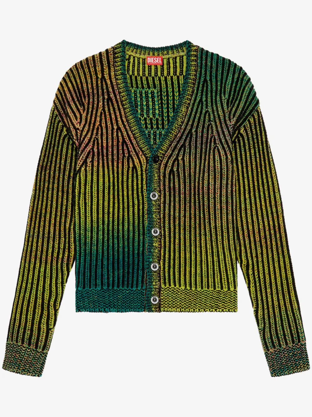 Diesel Oakland ribbed cardigan | Green | Image 1