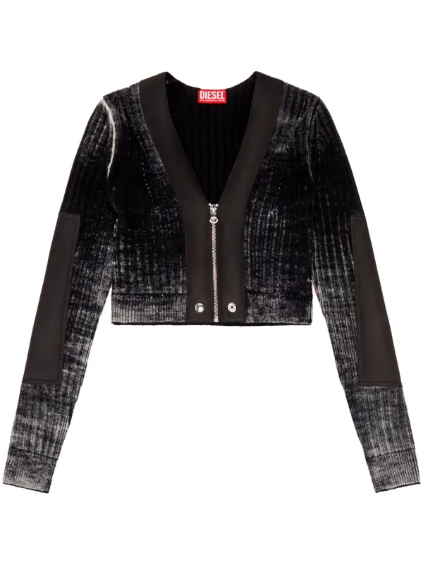 Diesel M-Asera クロップド カーディガン | ブラック | FARFETCH JP
