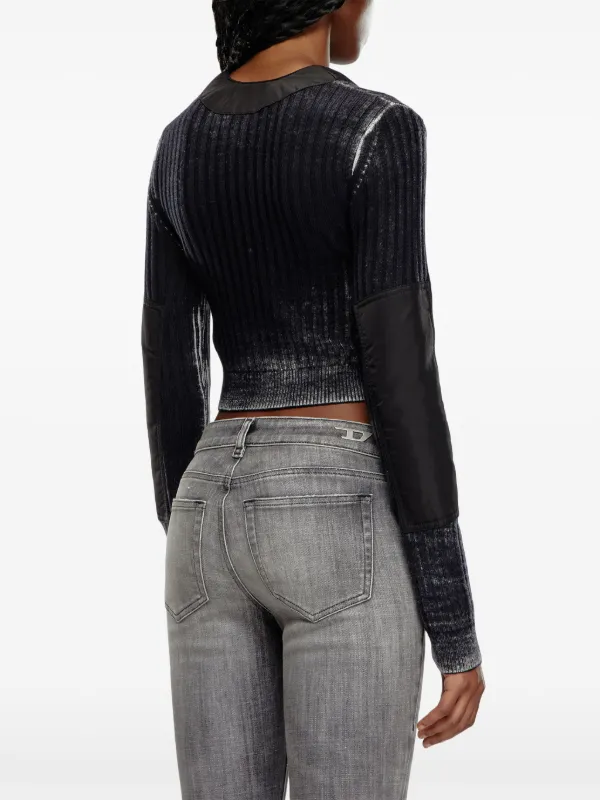 Diesel M-Asera クロップド カーディガン | ブラック | FARFETCH JP