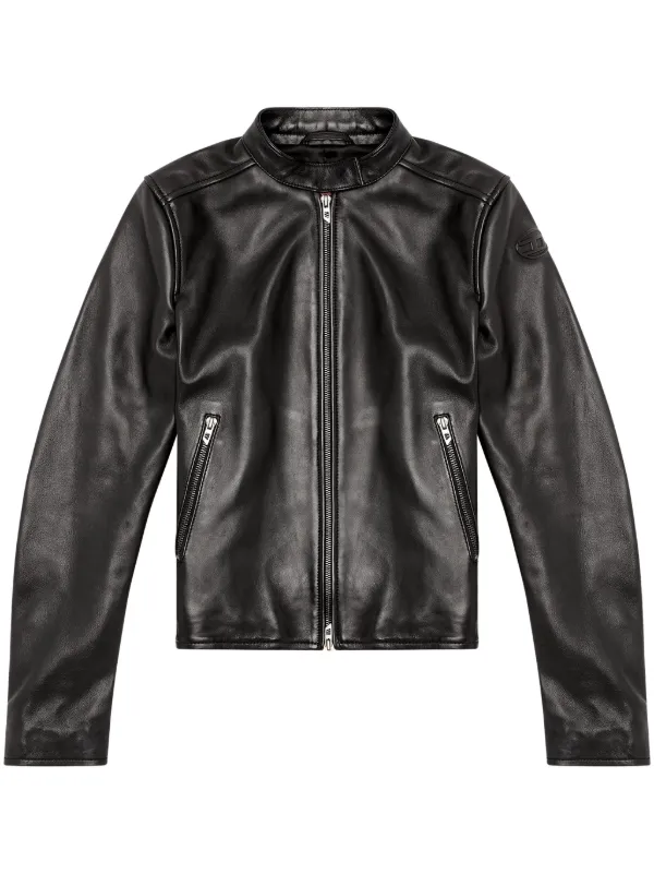 Diesel lambskin leather jacket cheap