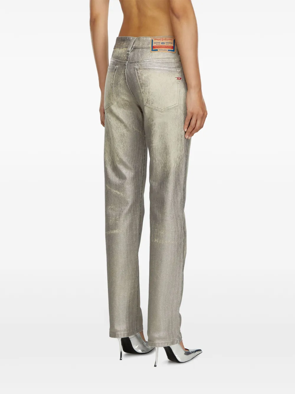 Diesel 1989 D-Mine straight jeans Grijs