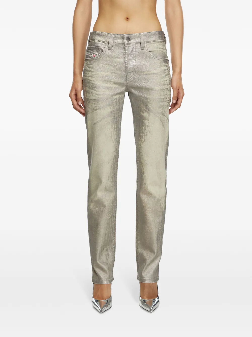 Diesel 1989 D-Mine straight jeans Grijs