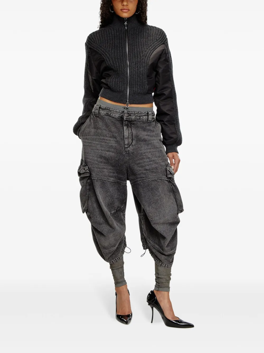 Diesel M-Odena bomber jacket - Zwart