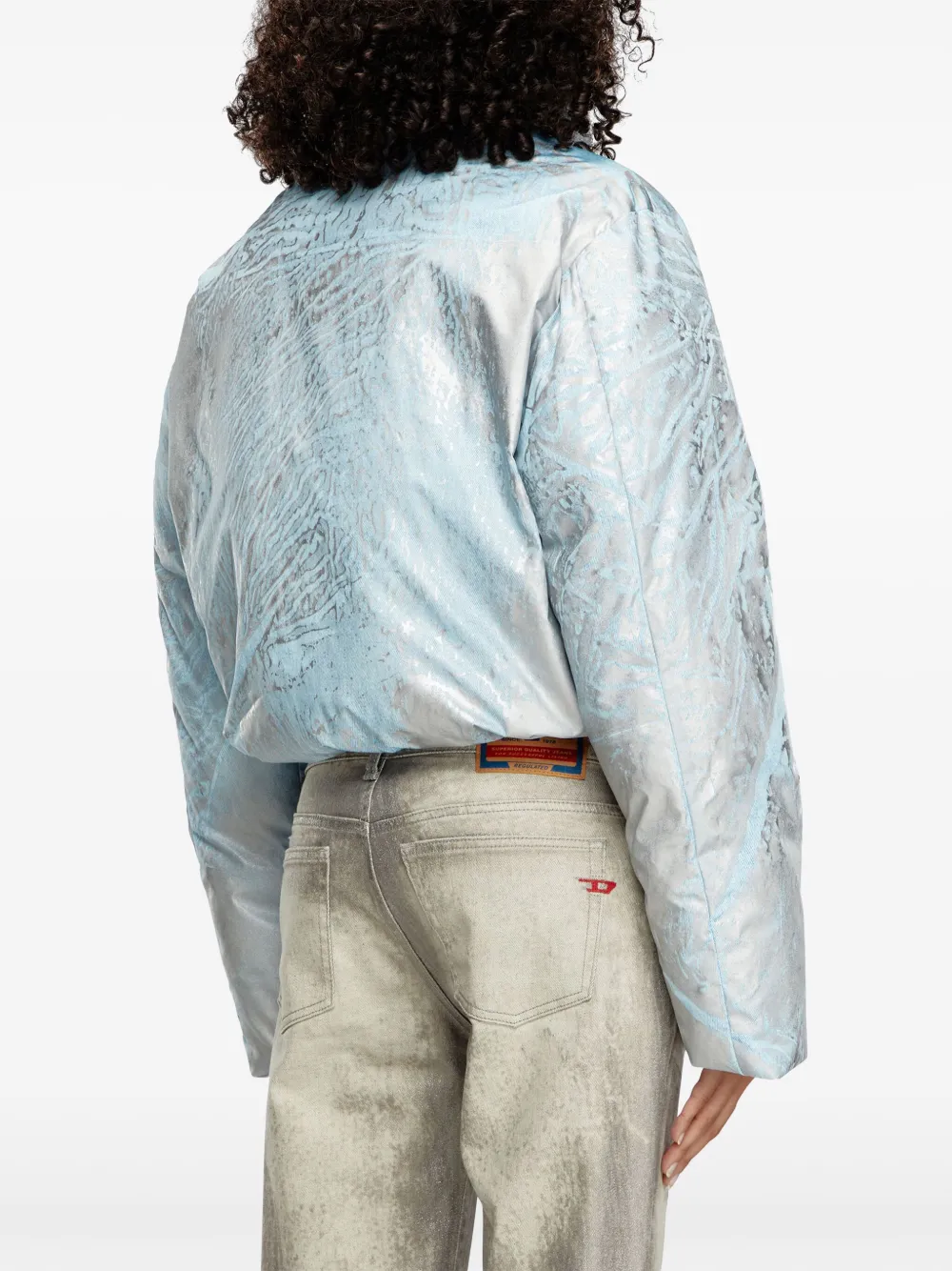 Diesel W-Himsy donsjack Blauw