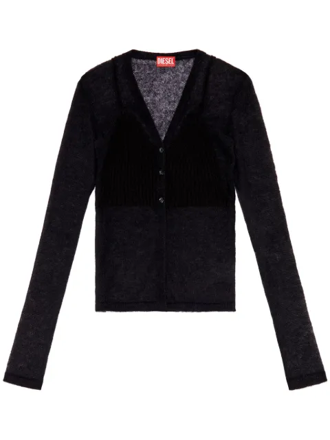 Diesel M-Arina semi-sheer cardigan