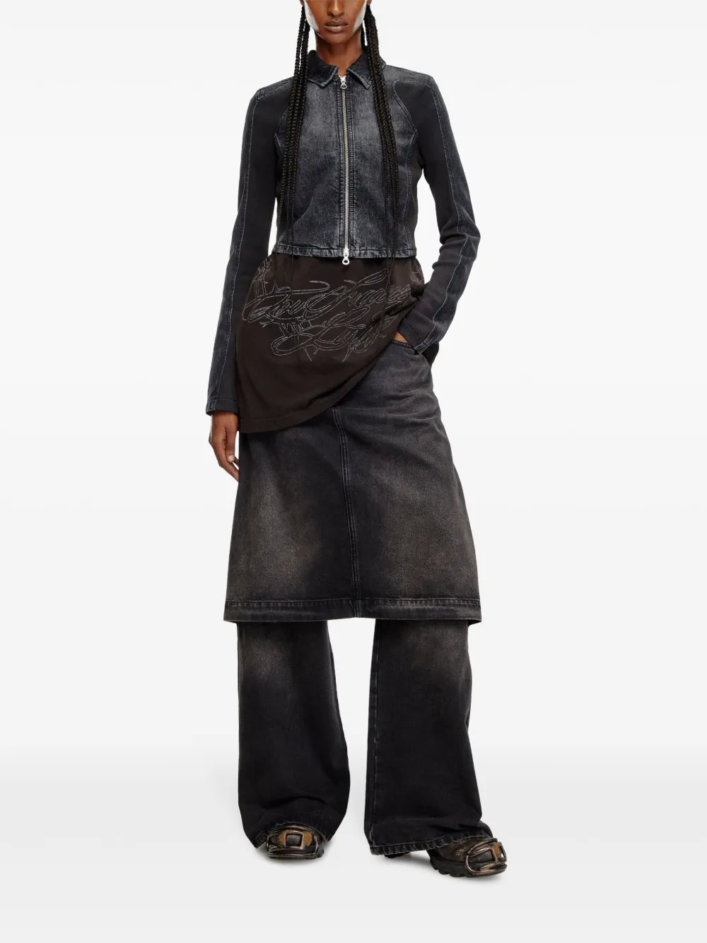 Diesel DE-SYLEN-S jacket - Grijs