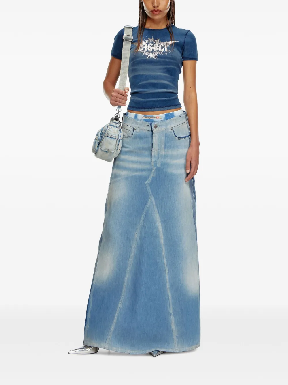 Cheap Diesel De-Pago-S4 denim maxi skirt Women