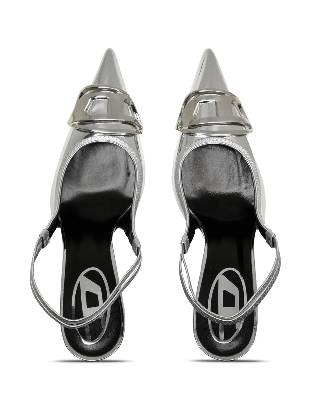 Diesel D-Venus SB slingback pumps Zilver