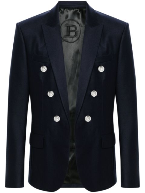 Balmain virgin-wool double-breasted blazer Men