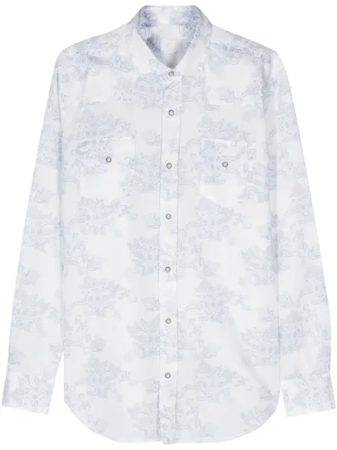 Eleventy floral-print shirt