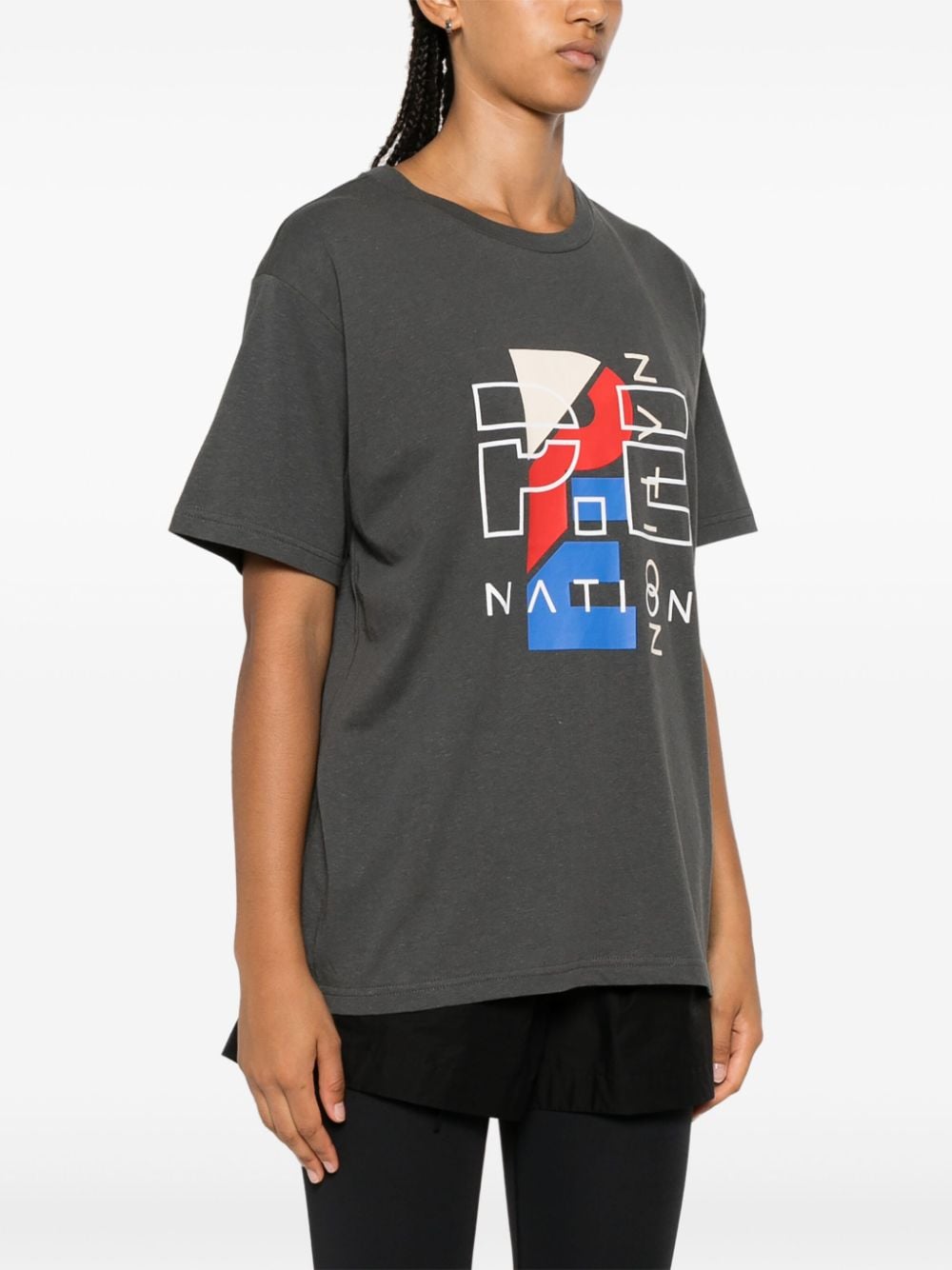 Shop P.e Nation Herritage T-shirt In Grey