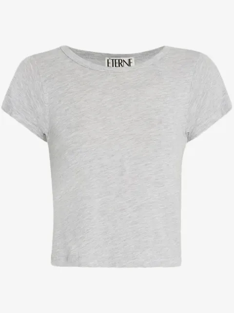 ETERNE playera corta con cuello redondo
