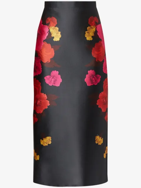 ERDEM floral-print midi pencil skirt