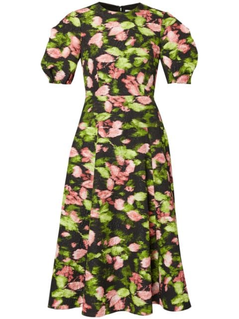 ERDEM midi short sleeved dress