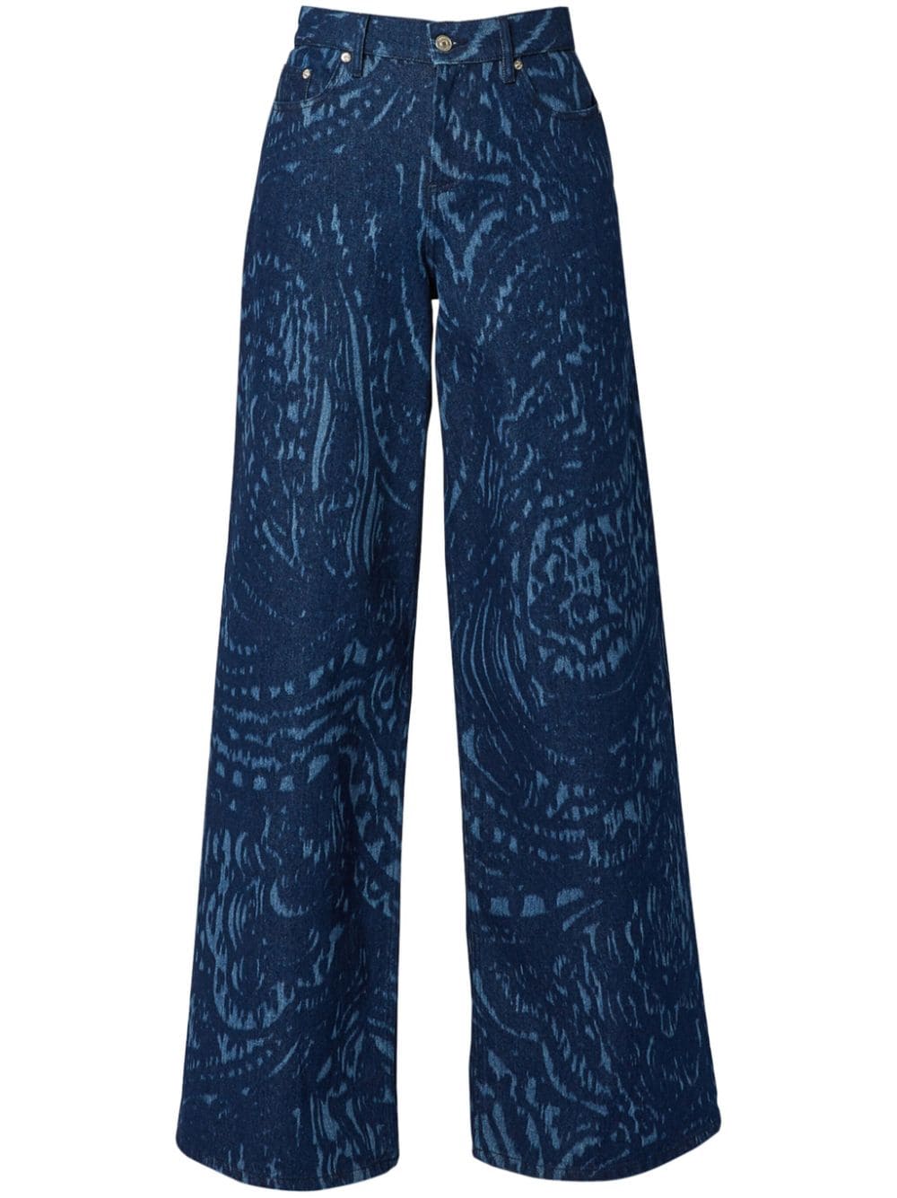 ERDEM Jeans met wijde pijpen Blauw