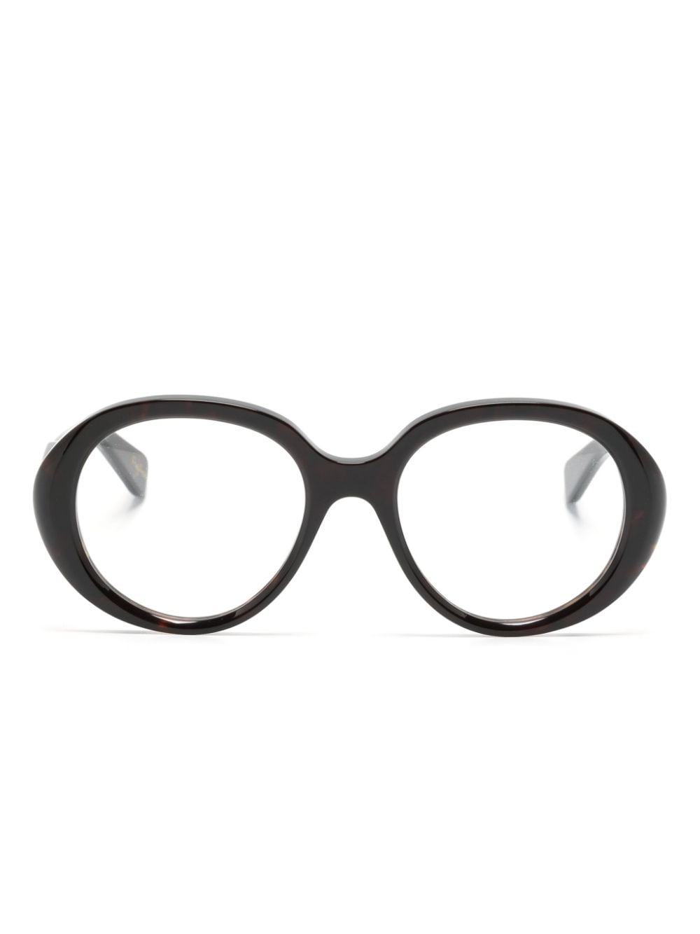 tortoiseshell round-frame glasses