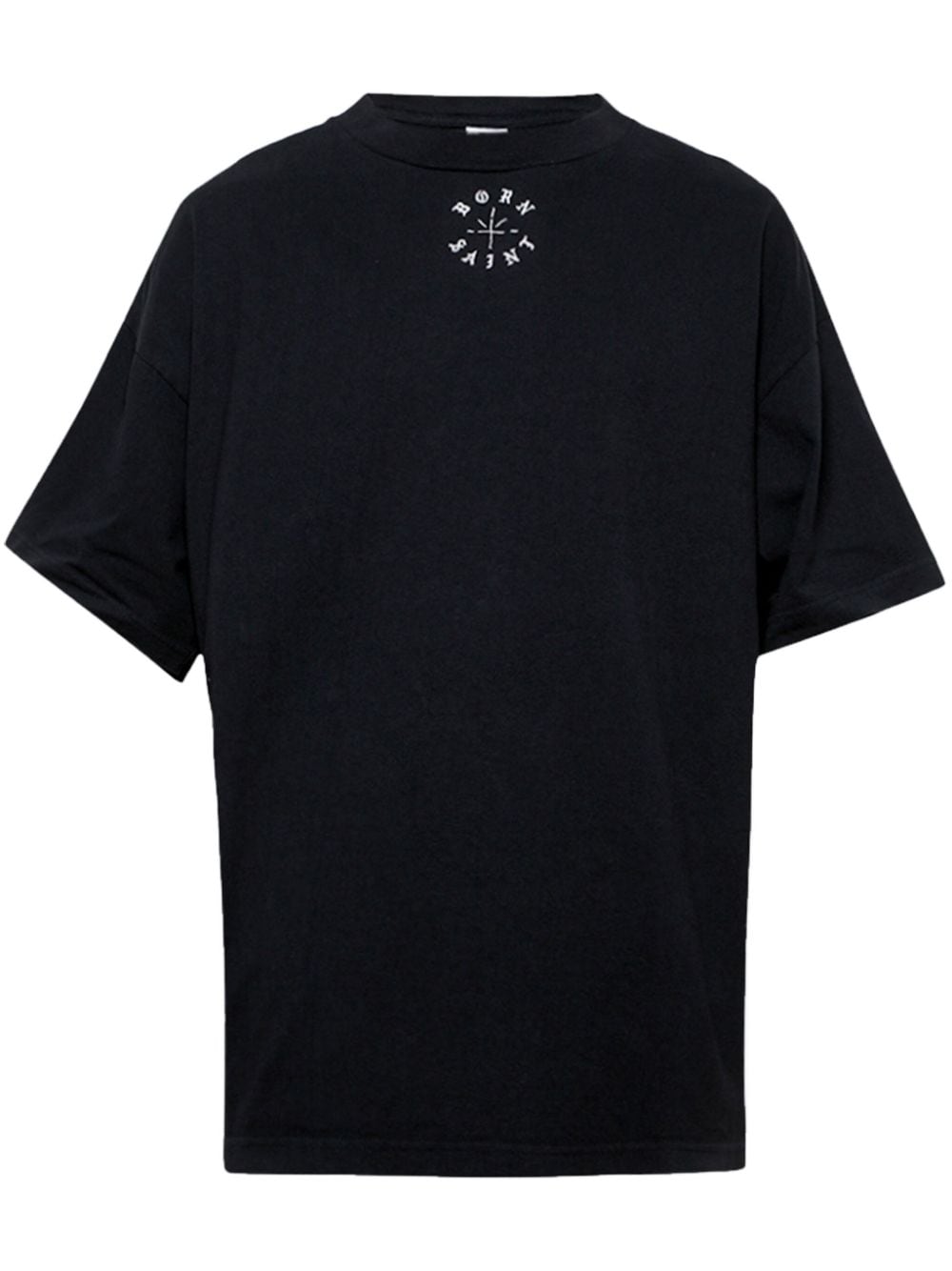 Saint Mxxxxxx Logo-print Cotton T-shirt In Black
