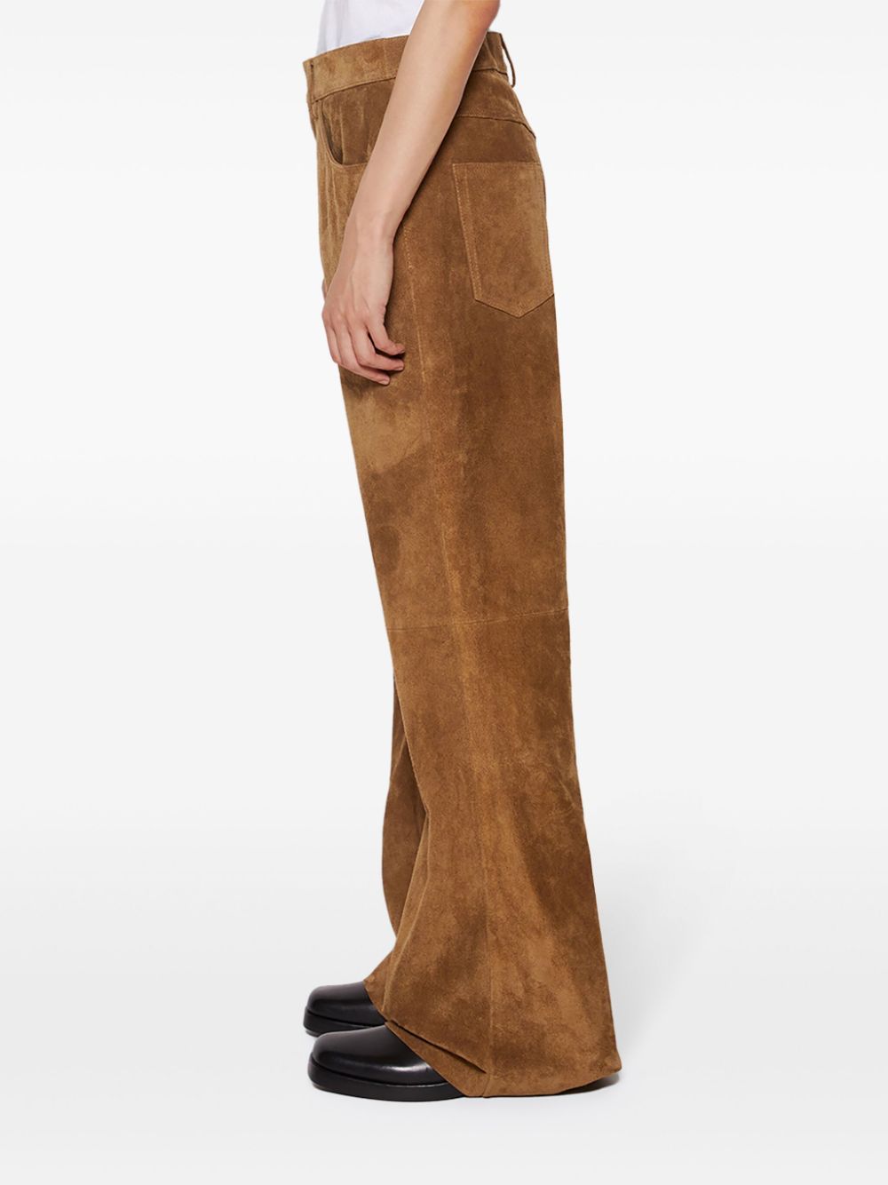 Marni suede wide-leg trousers Men