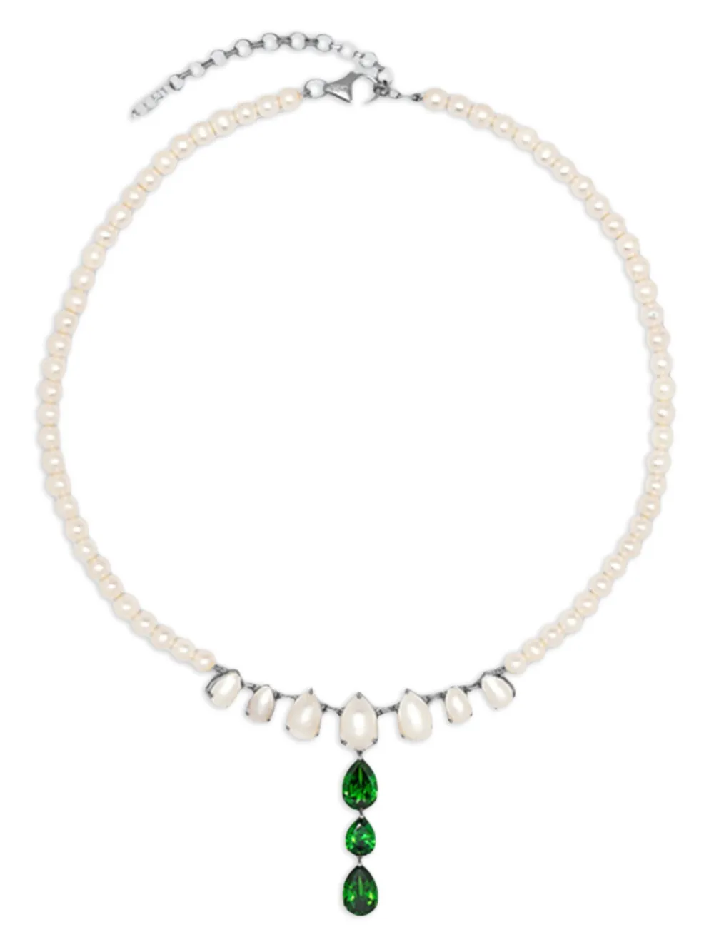 VEERT Pearl Drop necklace | White | Image 1